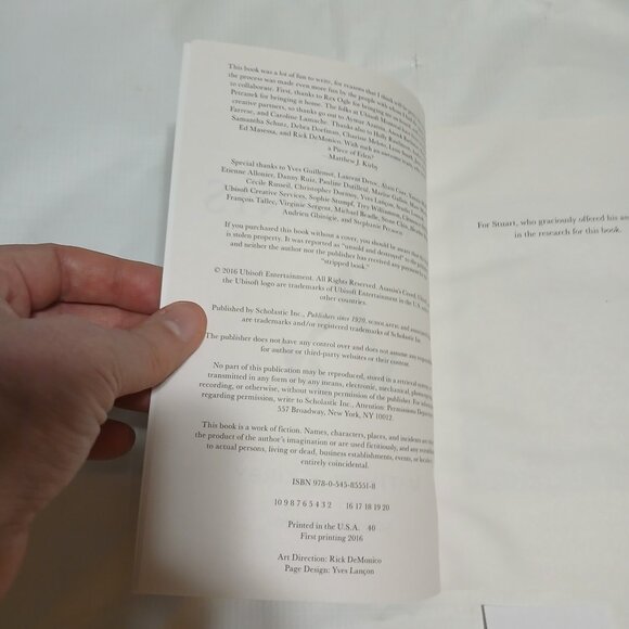 Last Descendants An Assassin's Creed Series by Matthew J. Kirby Scholastic PB 1 - Picture 4 of 5